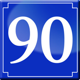 numéroderue90 - classique 10x10cm - Sticker/autocollant