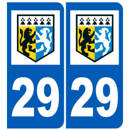 immatriculation 29 Finistère - Sticker/autocollant