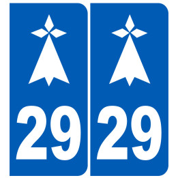 immatriculation 29 hermine - Sticker/autocollant