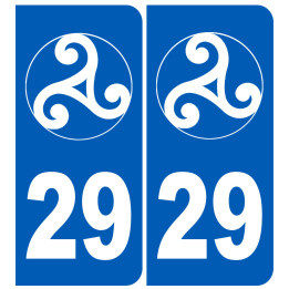 immatriculation 29 trisckel - Sticker/autocollant