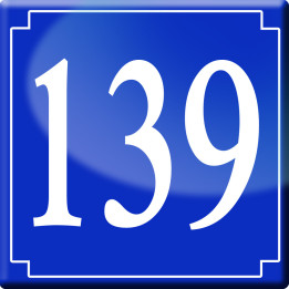 numéroderue139 - classique 10x10cm - Sticker/autocollant