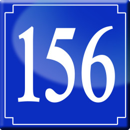 numéroderue156 - classique 10x10cm - Sticker/autocollant