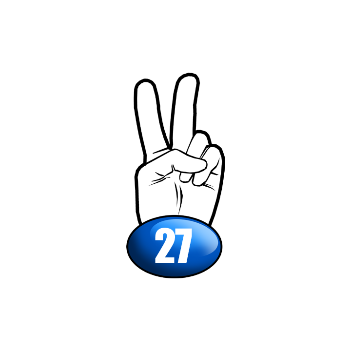 salut de motard département 27 - 10x4,8cm - Sticker/autocollant