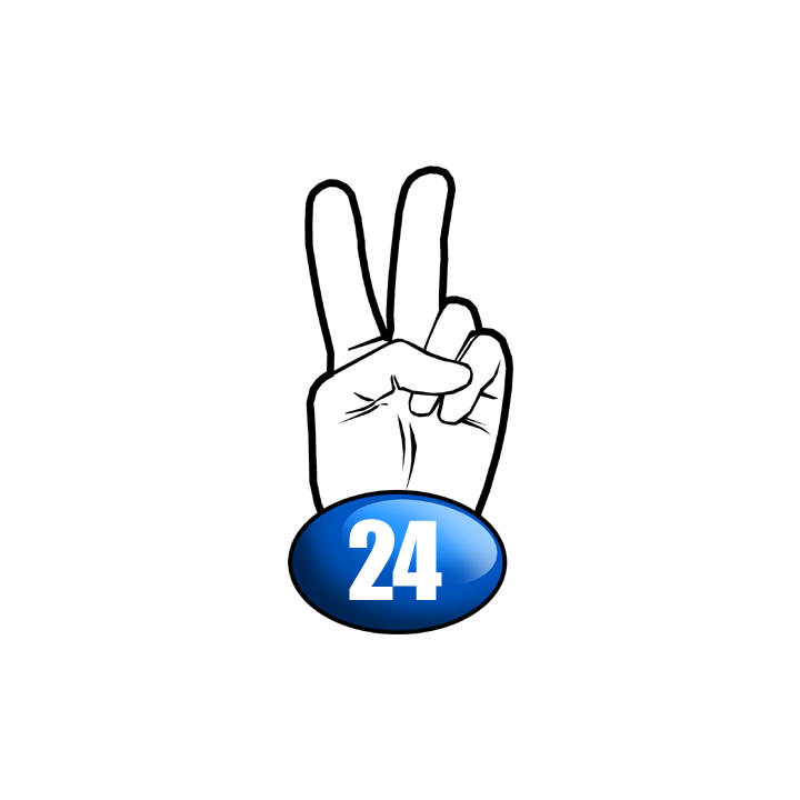 salut de motard département 24 - 10x4,8cm - Sticker/autocollant