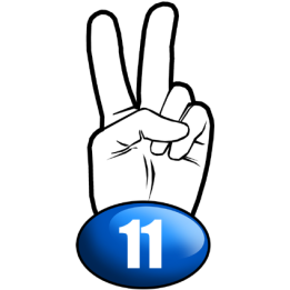 salut de motard département 11 - 10x4,8cm - Sticker/autocollant