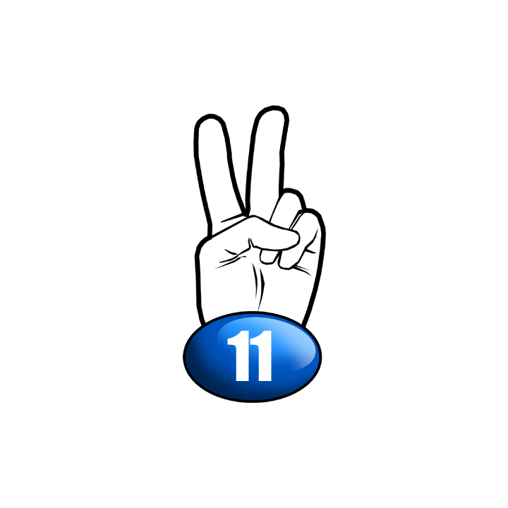 salut de motard département 11 - 10x4,8cm - Sticker/autocollant