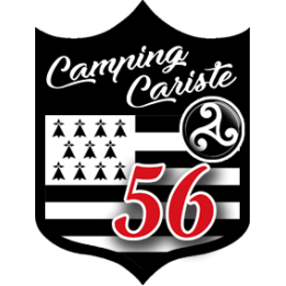 campingcariste Breton 56 - 20x15cm - Sticker/autocollant