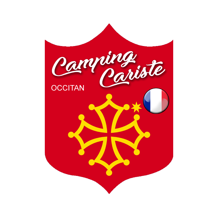 Camping cariste Occitan - 20x15cm - Sticker/autocollant
