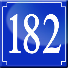 numéroderue182 - classique 10x10cm - Sticker/autocollant