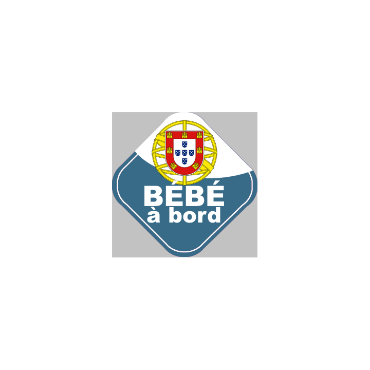 bébé à bord gars Portugais - 15cm - Sticker/autocollant