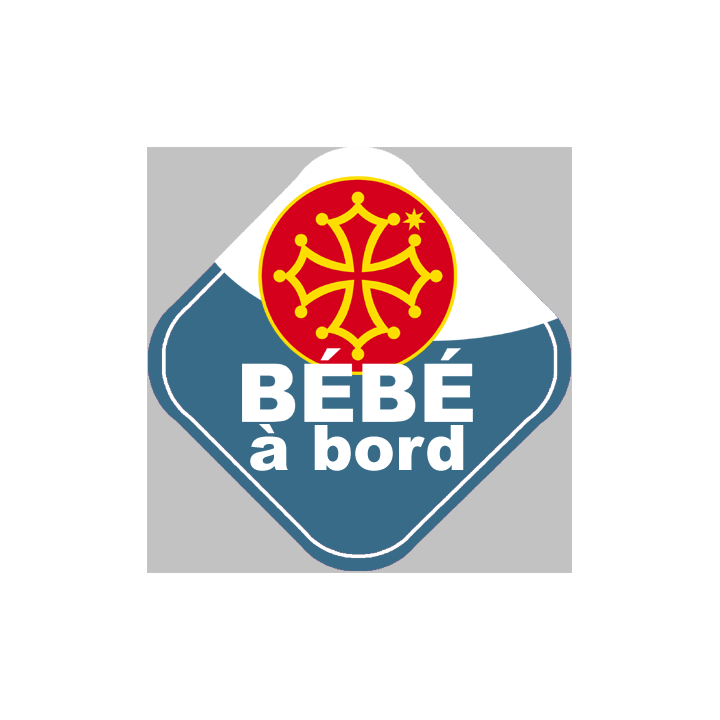 bébé à bord gars Occitan - 15cm - Sticker/autocollant