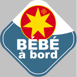 bébé à bord gars Occitan - 15cm - Sticker/autocollant