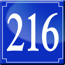 numéroderue216 - classique 10x10cm - Sticker/autocollant