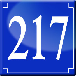 numéroderue217 - classique 10x10cm - Sticker/autocollant