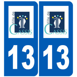 immatriculation 13 Cassis - Sticker/autocollant