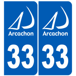 immatriculation Arcachon 33 - Sticker/autocollant