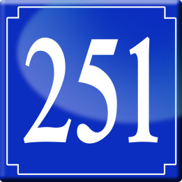 numéroderue251 - classique 10x10cm - Sticker/autocollant