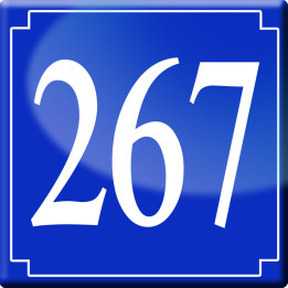 numéroderue267 - classique 10x10cm - Sticker/autocollant