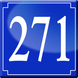 numéroderue271 - classique 10x10cm - Sticker/autocollant