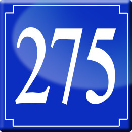 numéroderue275 - classique 10x10cm - Sticker/autocollant