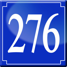 numéroderue276 - classique 10x10cm - Sticker/autocollant