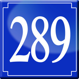 numéroderue289 - classique 10x10cm - Sticker/autocollant