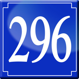 numéroderue296 - classique 10x10cm - Sticker/autocollant