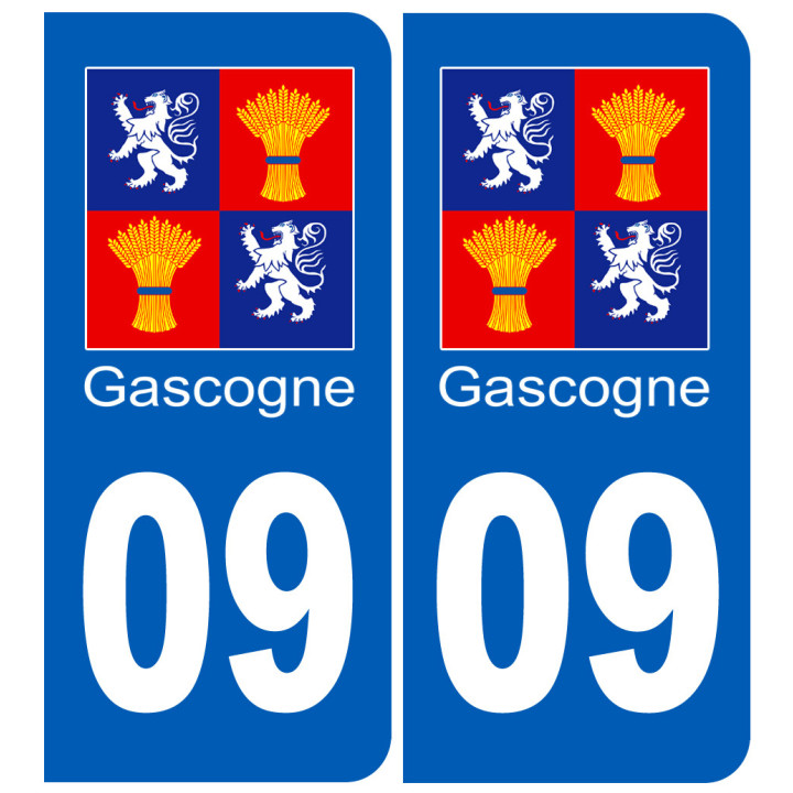 immatriculation Gascogne09 Ariège - Sticker/autocollant