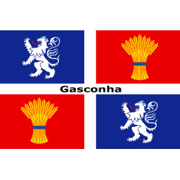 drapeau Gascogne - 20x13.2cm - Sticker/autocollant