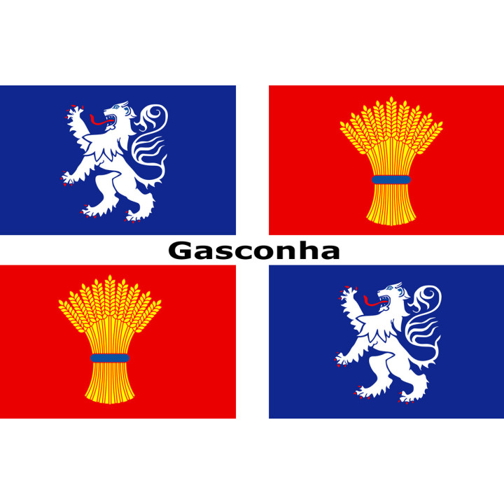 drapeau Gascogne - 20x13.2cm - Sticker/autocollant