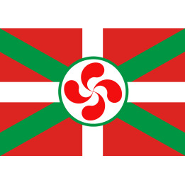 Drapeau Basque Lauburu - 19.5x13cm - Sticker/autocollant