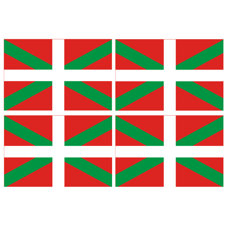 Drapeau Basque - 19.5x13cm - Sticker/autocollant