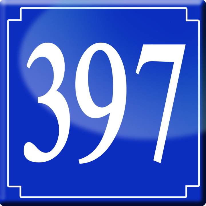 numéroderue397 - classique 10x10cm - Sticker/autocollant