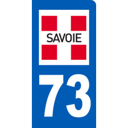 immatriculation motard 73 Savoie - Sticker/autocollant
