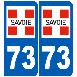 immatriculation 73 (Savoie) - Sticker/autocollant