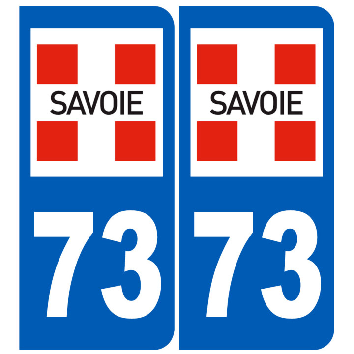 immatriculation 73 (Savoie) - Sticker/autocollant