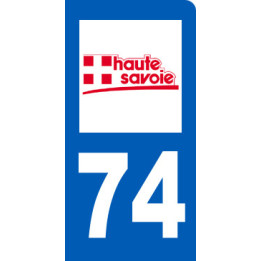 immatriculation motard 74 Haute-Savoie - Sticker/autocollant