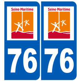 immatriculation 76 (Seine-Maritime) - Sticker/autocollant