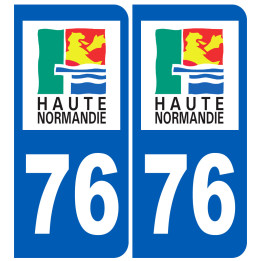immatriculation 76 (région) - Sticker/autocollant