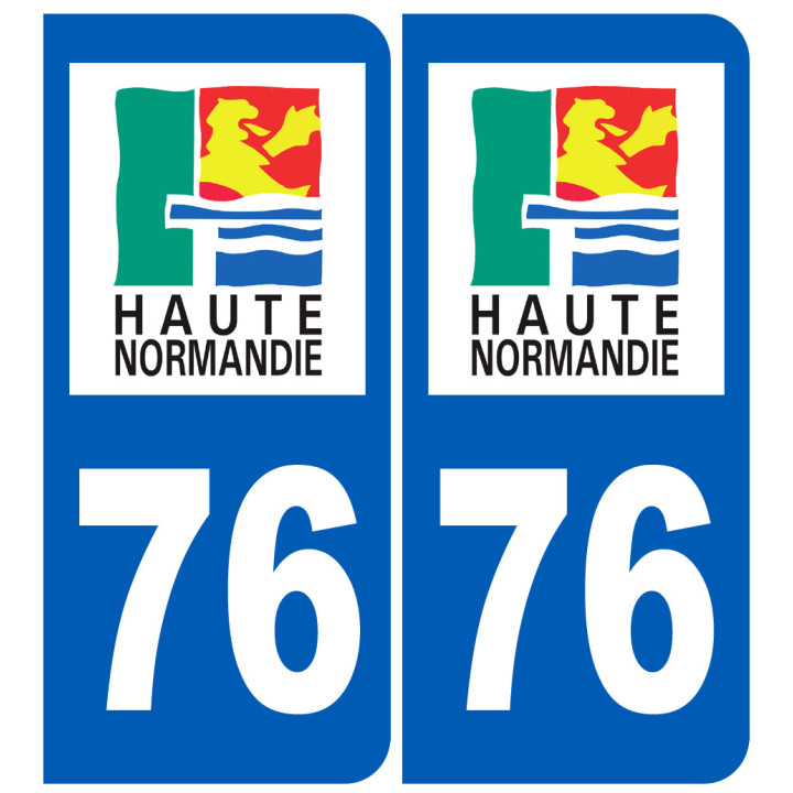 immatriculation 76 (région) - Sticker/autocollant