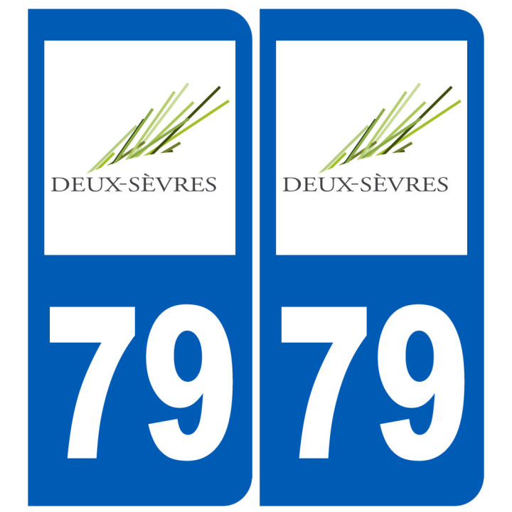 immatriculation 79 (Deux-Sèvres) - Sticker/autocollant