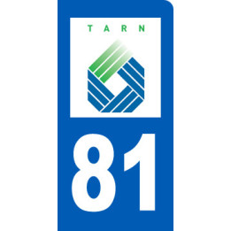 immatriculation motard 81 Tarn - Sticker/autocollant