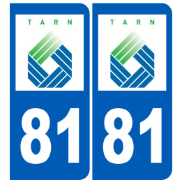 immatriculation 81 (Tarn) - Sticker/autocollant