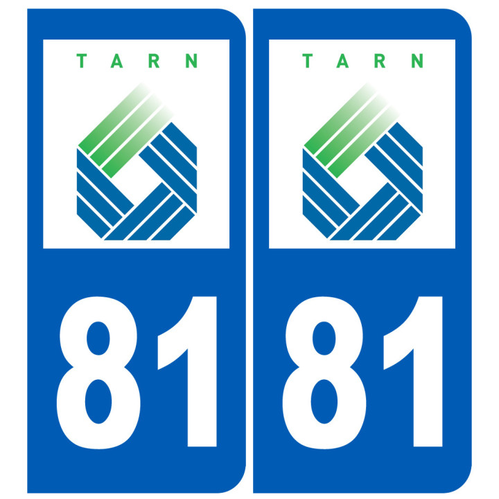 immatriculation 81 (Tarn) - Sticker/autocollant