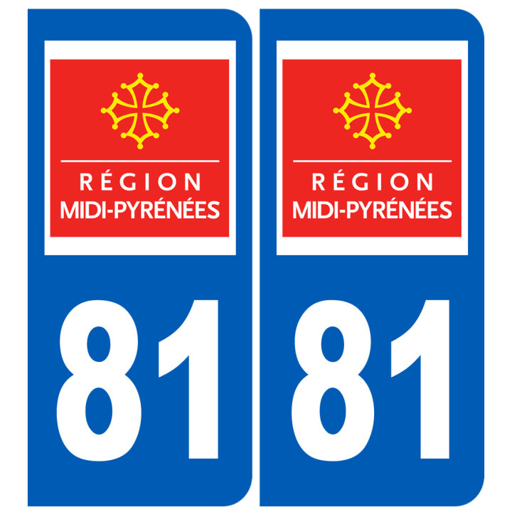 immatriculation 81 (région) - Sticker/autocollant