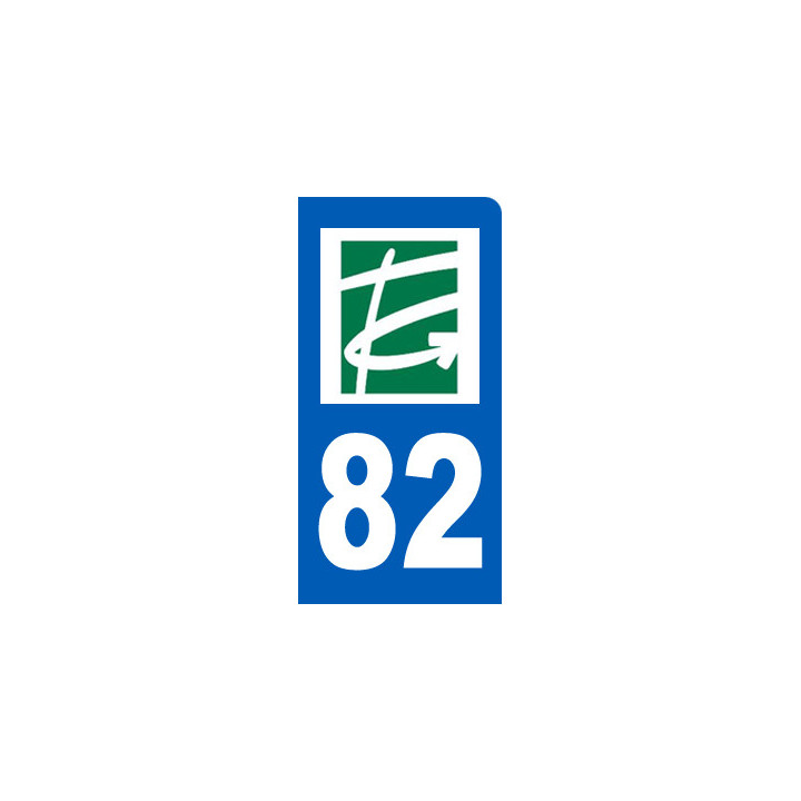 immatriculation motard 82 Tarn-et-Garonne - Sticker/autocollant