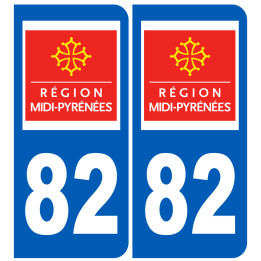 immatriculation 82 (région) - Sticker/autocollant