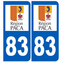 immatriculation 83 (région) - Sticker/autocollant