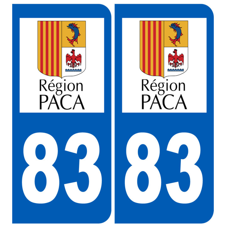 immatriculation 83 (région) - Sticker/autocollant