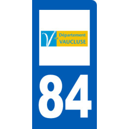 immatriculation motard 84 Vaucluse - Sticker/autocollant